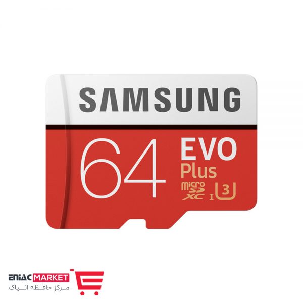 کارت حافظه microSDXC سامسونگ مدل Evo Plus ظرفیت 64 گیگابایت