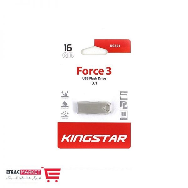 فلش مموری کینگ استار مدل Force3 KS321 ظرفیت 16 گیگابایت
